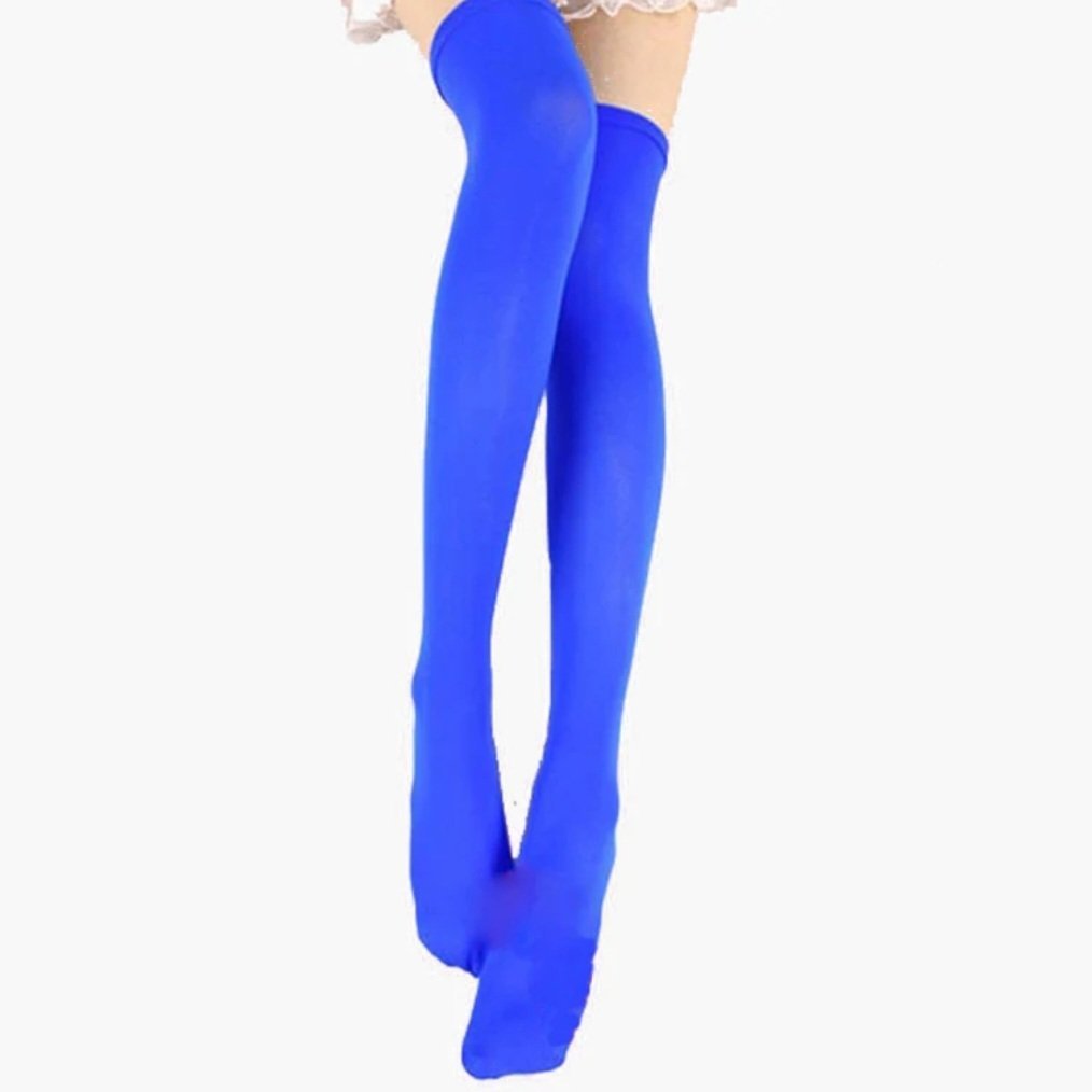 גרביים גבוהות כחול