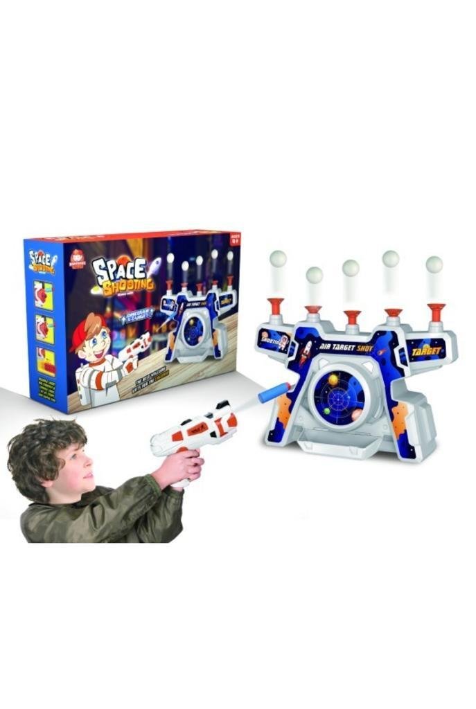 משחק קליעה חלל עם כדורים עפים באוויר 5 מטרות