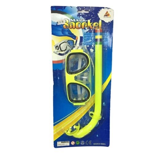 משקפת ושנורקל צהוב